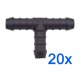 20 x YOU.S Original Schlauchverbinder Zwischenstück RGV Ø 10x10x10 mm - T-Stück