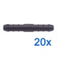 20 x YOU.S Original Schlauchverbinder Leitung Zwischenstück Ø 8x8 mm - Gerade Form