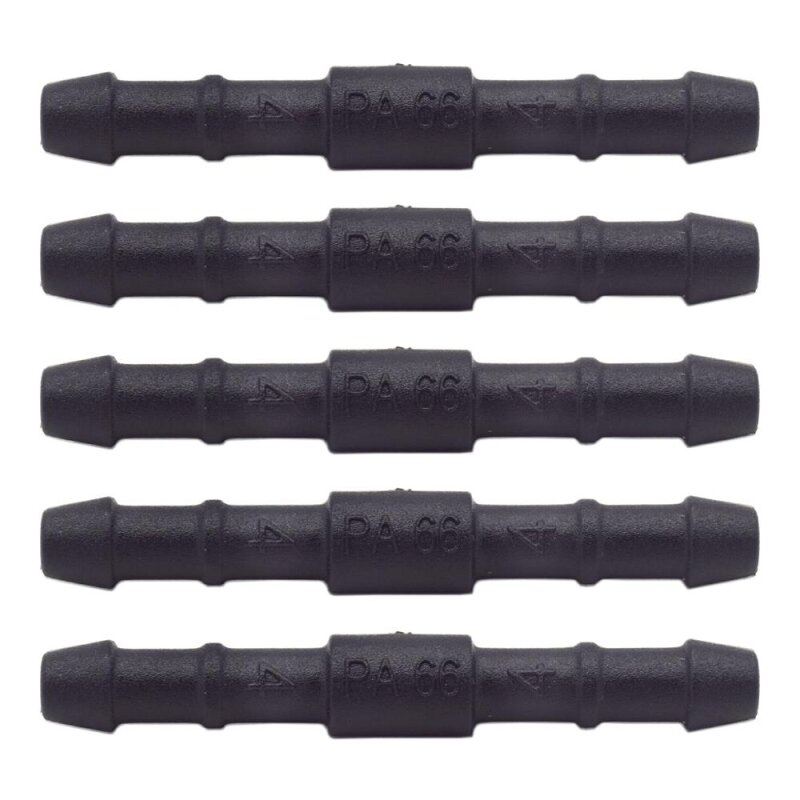 5 x YOU.S Original Schlauchverbinder Leitung Zwischenstück Ø 4x4 mm - Gerade Form
