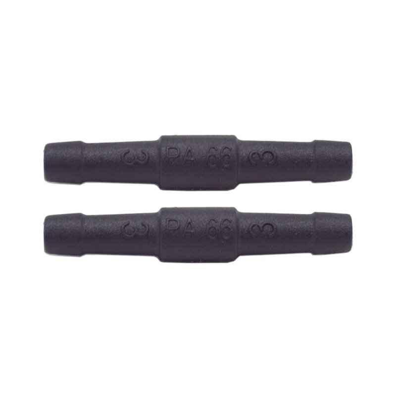 2 x YOU.S Original Schlauchverbinder Leitung Zwischenstück Ø 3x3 mm - Gerade Form