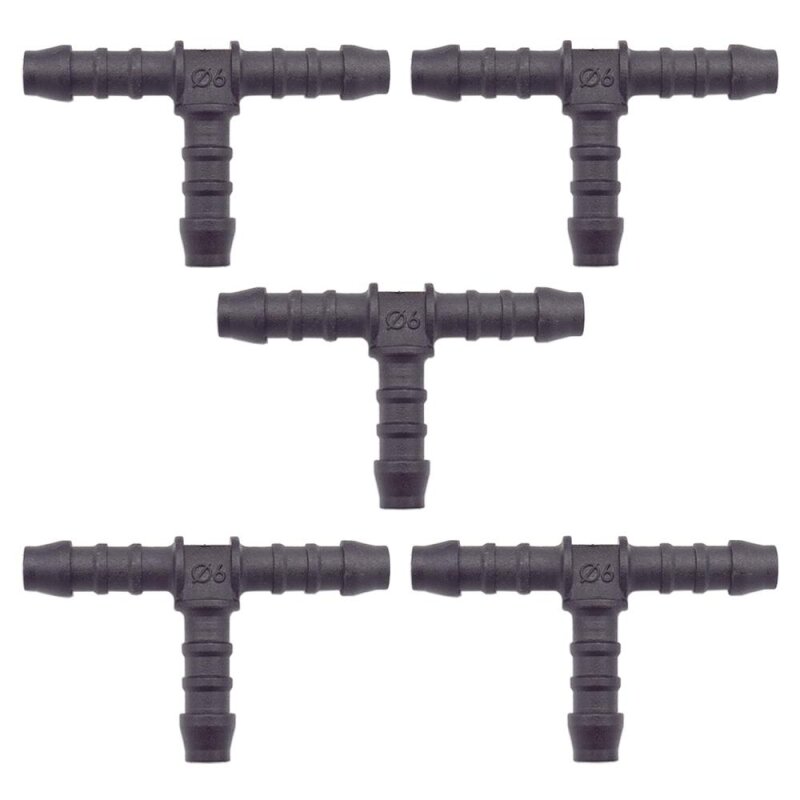 5 x YOU.S Original Schlauchverbinder Zwischenstück RGV Ø 6x6x6 mm - T-Stück
