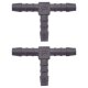 2 x YOU.S Original Schlauchverbinder Zwischenstück RGV Ø 5x5x5 mm - T-Stück