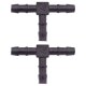 2 x YOU.S Original Schlauchverbinder Zwischenstück RGV Ø 4x4x4 mm - T-Stück