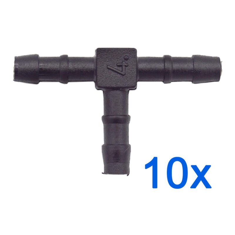 10 x YOU.S Original Schlauchverbinder Zwischenstück RGV Ø 4x4x4 mm - T-Stück