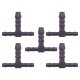 5 x YOU.S Original Schlauchverbinder Zwischenstück RGV Ø 4x6x4 mm - T-Stück Reduzierer