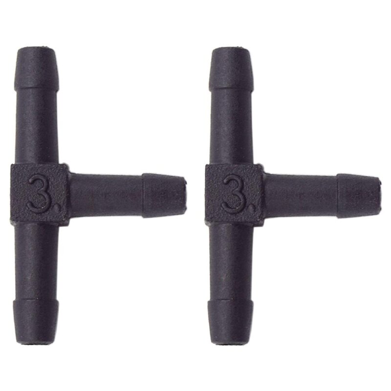 2 x YOU.S Original Schlauchverbinder Zwischenstück RGV Ø 3x3x3 mm - T-Stück