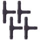 4 x YOU.S Original Schlauchverbinder Zwischenstück RGV Ø 3x3x3 mm - T-Stück