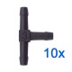 10 x YOU.S Original Schlauchverbinder Zwischenstück RGV Ø 3x3x3 mm - T-Stück