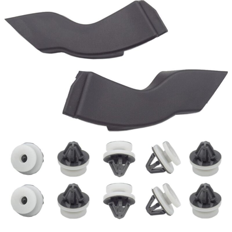 YOU.S Original Windlauf Windabweiser Halter + Clips Set Links und Rechts kompatibel mit Nissan NV400 kompatibel mit Opel Movano B kompatibel mit Renault Master III - 658330001R