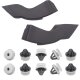 YOU.S Original Windlauf Windabweiser Halter + Clips Set Links und Rechts kompatibel mit Nissan NV400 kompatibel mit Opel Movano B kompatibel mit Renault Master III - 658330001R
