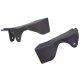 YOU.S Original Windlauf Windabweiser Halter + Clips Set Links und Rechts kompatibel mit Nissan NV400 kompatibel mit Opel Movano B kompatibel mit Renault Master III - 658330001R