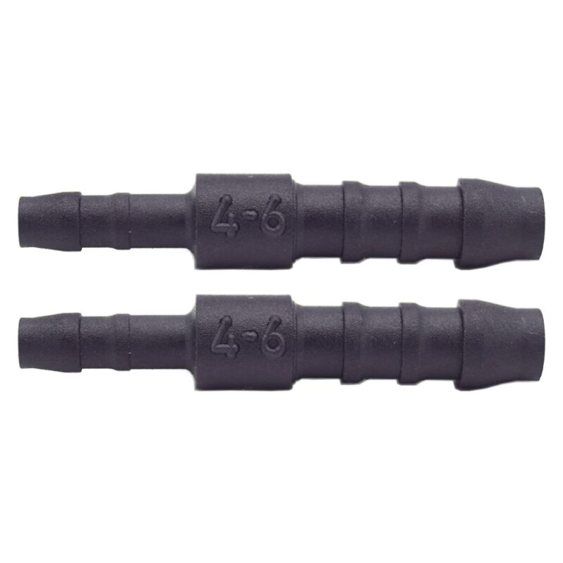 2 x YOU.S Original Schlauchverbinder Zwischenstück RGV Ø 6mm 4mm - Gerade Form - Reduzierer
