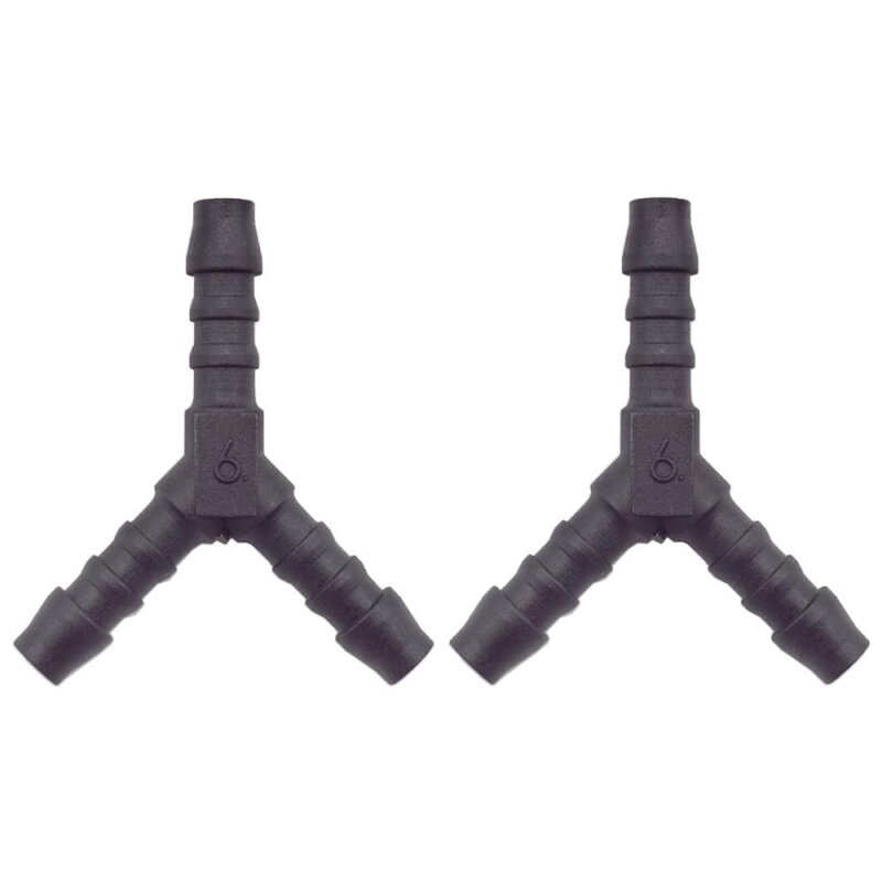2 x YOU.S Original Schlauchverbinder Zwischenstück RGV Ø 6x6x6 mm - Y Form