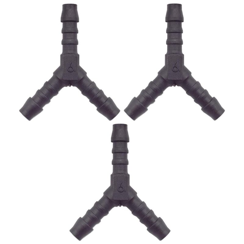 3 x YOU.S Original Schlauchverbinder Zwischenstück RGV Ø 6x6x6 mm - Y Form