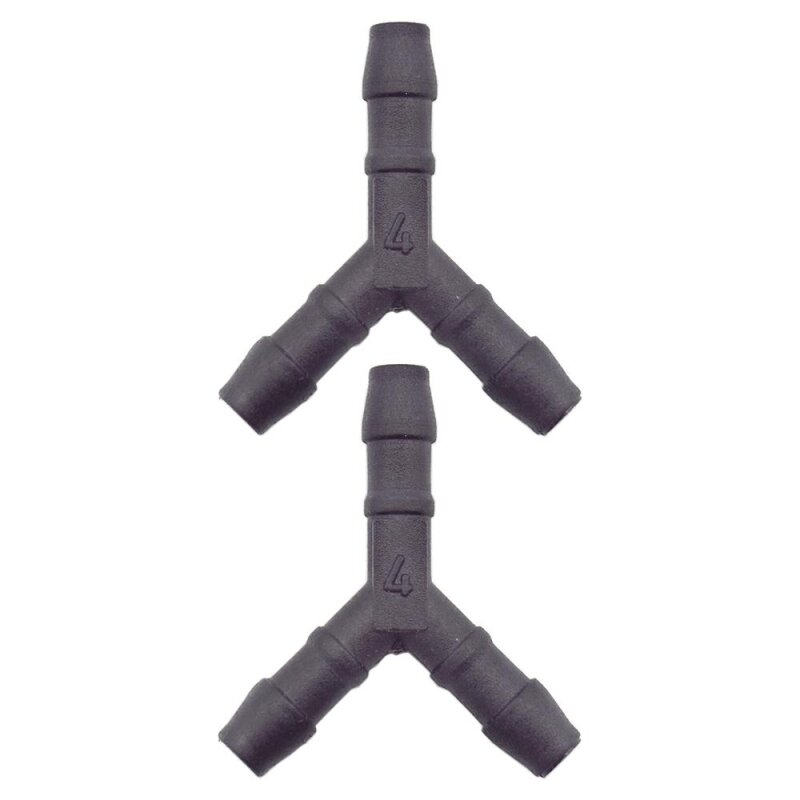 2 x YOU.S Original Schlauchverbinder Zwischenstück RGV Ø 4x4x4 mm - Y Form