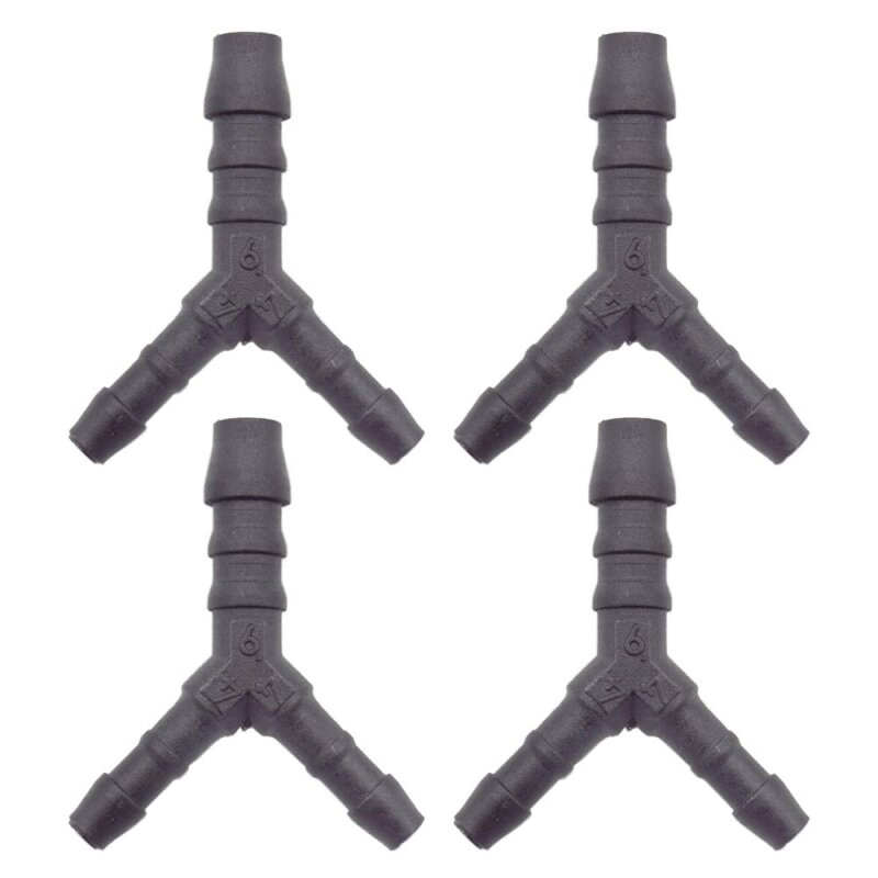 4 x You.S Original Schlauchverbinder Zwischenstück RGV Ø 4x6x4 mm - Y-Form - Reduzierer