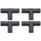 4 x YOU.S Original Schlauchverbinder Zwischenstück RGV Ø 20x20x20 mm - T-Stück